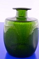 Holmegaard glasværk, grøn glasvase, højde 14 cm. Bredde ca. 10 x 10 cm. Pæn hel stand. ...