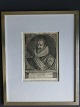 Pieter de Iode (1606-74):Portræt af HM Kong Christian IV af Danmark (1577-1648).Kobberstik ...