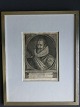 Kobberstik af 
Pieter de Iode 
1639 - Portræt 
af HM Kong ...