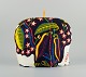 Josef Frank for Svenskt Tenn, tea cosy with motif of cocoa beans and camellia.