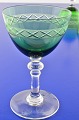 Brattingborg 
stemware 
Holmegaard 
glass, designed 
by Jacob E Bang 
in 1930-1960.  
Green white 
...