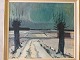 Knud Horup (1926-73):Vinterlandskab med stynede træer.Olie på lærred.Sign.: Horup60x70 ...