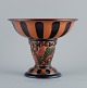 Ipsens, 
Denmark, Art 
Nouveau faience 
compote, 
decorated ...
