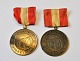To medaljer, Middelfart 1936, N.I.O.G.T (Nordisk Independent Order of Good Templars). Med ...