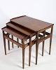 Dette sæt indskudsborde af palisander er et smukt eksempel på dansk møbeldesign fra 1960'erne. ...