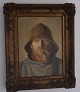 Michael Ancher 1920: Olie på plade. Fisker med pibe. ca 33 x 34 cm Signeret MA 20 If fin ...