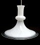 Holmegaard, Etude lampe i opalinehvid glas med klart omfang. Designet af Michael Bang i 1978. ...