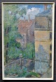 Nielsen, Egon 
(1894 - 1973) 
Danmark: Huset, 
sommer. Olie på 
lærred. 
Signeret. 68 x 
45 ...