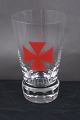 Danish Masonic 
glass Freemason 
beer glass 
engraved with 
freemason 
symbols on an 
edge-cutted ...