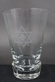Danish Masonic 
glass Freemason 
beer glass 
engraved with 
freemason 
symbols on an 
edge-cutted ...