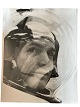 Originalt sort/hvidt, vintage, gelatin silver, pressefoto af NASA-astronaut og kommandopilot på ...