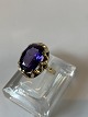 Women's ring 
with purple 
stone #14 carat
Stamped 585 HJ
Goldsmith: 
H.J. 1899-1937 
Hans Jensen ...