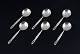 Georg Jensen 
Konge, seks 
bouillonskeer i 
sterlingsølv.