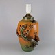 Bordlampe mærket no 364 Producent P. Ipsens EnkeLampe i håndmalet glaseret keramik med ...