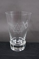 Danish freemason glasses, beer glasses engraved 
with freemason symbols, on an edge-cutted  foot