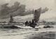 Carl Locher, 
fiskerbåd 
ankommer. 
Skagen.
Radering på 
papir.