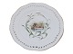 White Flora Danica
Luncheon plate decorated with otters from 
1840-1893