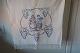 Parade pieceA beautiful old parade piece with handmade blue embroideryThe parade piece was ...