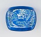 Royal Copenhagen, faience bowl with motif of bird in modernist style.1970s.Model: ...