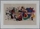 Joan Miró 
(1893-1983)
Abstrakt 
komposition 
Farvelitografi 
monteret i 
sølvfarvet ...