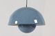 Verner Panton (1926-1998)Flowerpot lampe VP 1fremstillet af dueblå emalieret ...