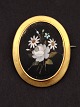Pitra dura 
broche 4,3 x 
5,3 cm. i 
forgyldt 
montering emne 
nr. 534376