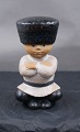 Lisa Larson Swedish glazed ceramics, the figurine Cossack in the series children of the world