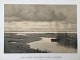 Litografi af 
Ad. Kittendorff 
- Flad Strand 
ved udløbet ...