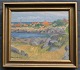 Nielsen, 
Heinrich (1929 
- ) Danmark: 
Svaneke, 
Bornholm. Olie 
på lærred. 
Signeret. 25 x 
30 ...