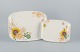 Villeroy & 
Boch, 
Luxembourg, two 
large 
"Helianthos" 
porcelain 
platters.
In flower 
power retro ...