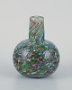 Murano, Italy, Millefiori, mouth-blown art glass vase.