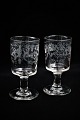 Antikke , 1800 
tals mundblæste 
franske vin 
glas med ...