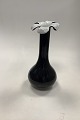 Glas Vase i Sort og Hvid fra Italien Måler 28,5cm / 11.22 inch