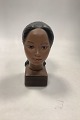 Burma Pige 
Carlsen, Poul 
Hauch (1921 - 
2006) Danmark i 
bemalet Gips 
Buste
Måler 21cm / 
8.27 inch