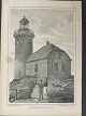 Frederik Emanuel Bording (1817-84):Fyrtårnet på Sprogø 1868.Radering på papir monteret på ...