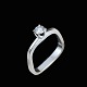 Georg Jensen. 
Solitaire Ring 
i 18k hvidguld 
med brillant. 
0.33ct.  Top 
Wesselton ...