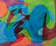Jean Cuillerat 
(1927-1998), 
French artist, 
oil on ...