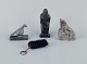 Greenlandica, 
three pieces of 
soapstone and a 
black ...