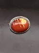 Broche 3,1 x 
2,5 cm. sølv 
med rav emne 
nr. 537762