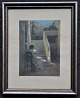 Ilsted, Peter 
(1861 - 1933) 
Danmark: En 
syende kvinde i 
skygggen fra en 
italiensk 
villa. ...