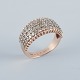 Diamantring af 
14 karat 
hvidguld med 
talrige ...