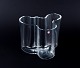 Alvar Aalto, Iittala, Finland, "Savoy" vase in clear glass.