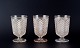 Baccarat, Frankrig, tre Art Deco vinglas i krystal.1930/40’erne.Perfekt stand.Mål: H 11,3 ...