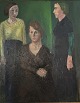 "Familiebillede" 3 generationer, kunstnerens moder, ...