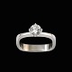 Georg Jensen. 
Solitaire Ring 
i 18k hvidguld 
med brillant. 
0.36ct.  Top 
Wesselton River 
(E) / ...