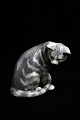 Sjælden Royal Copenhagen porcelænsfigur af kat.Dekorationsnummer: 301. 2.sort. Højde: ...