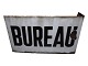 Hvidt og sort 
emaljeskilt fra 
Frankrig 
"Bureau".
Måler 50,0 x 
30,0 cm.
Der er ...