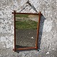 Spejl i ramme af teaktræ. Denmark 1960'erne, Mål: 54x36 cm. Pæn stand