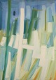 Monique Beucher 
(1934), French 
artist. Oil on 
canvas.
Abstract 
composition. 
Colorful ...