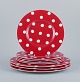 Royal Fine 
China, et sæt 
på otte 
”Freshness Dots 
Red” 
tallerkner. Tre 
middagstallerkner 
og fem ...